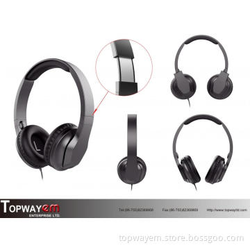Wired Foldable On-ear Headphone With Button mic